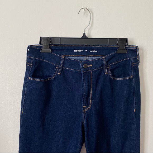 💥4/$20 Old Navy Mid Rise Dark Wash Wow Boot Cut Jeans size 10 Regular - Picture 7 of 7